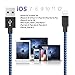 MFi Certified iPhone Charger Lightning Cable 5Pack 3FT 3FT 6FT 6FT 10FT Nylon Braided USB Charging & Syncing Cable Compatible with iPhone Xs MAX XR X 8 8 Plus 7 7 Plus 6s 6s Plus 6 6 Plus and More