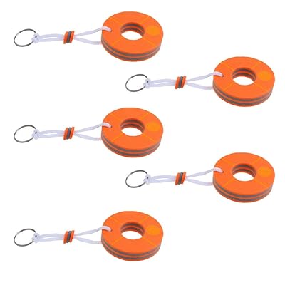 NATFUR 5X Floating Key Chain Boat Float in Orange Cote dIvoire