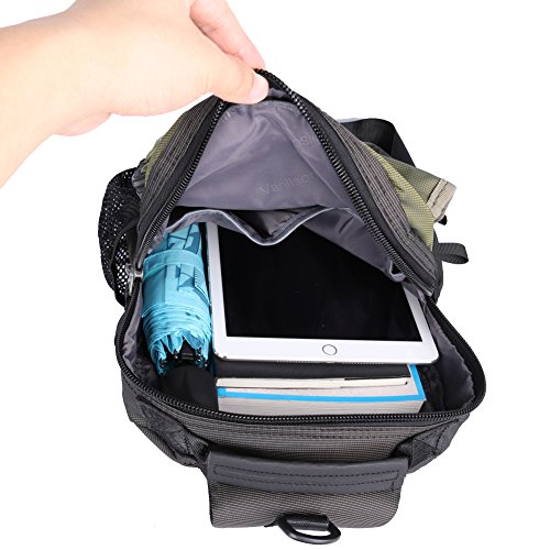 Vanlison Sling Bag Backpack Cross Body Messenger Bag Shoulder Backpack Travel Rucksack Army Green
