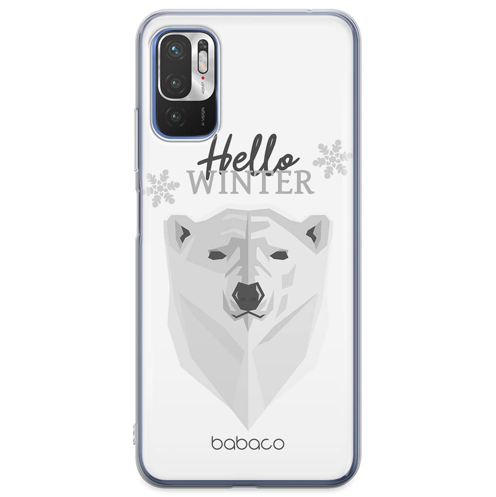 ERT GROUP mobile phone case for Xiaomi REDMI NOTE 10 5G / POCO M3 PRO original and officially Licensed Babaco pattern Winter 003 optimally adapted to the shape of the mobile phone, case made of TPU
