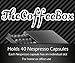 TheCoffeeBox Nespresso Coffee Capsule Holder - Storage Drawer Holds 40 Nespresso Pods, Cups, Discs - Individual Slot For Each Capsule - Black