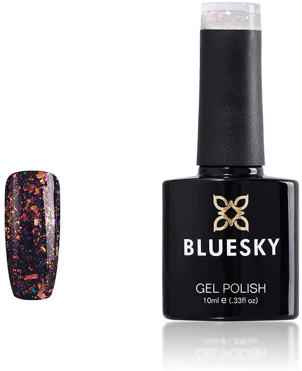 Bluesky Gel Nail Polish, Galaxy 04, A Falling Star, 10 ml Long Lasting, Chip Resistant, 10 ml (Requires Drying Under UV LED Lamp)