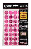 Sunburst Systems 7035 Prepriced Garage Sale Labels, 1000-Pack