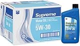 Chevron 83723-CASE SAE 5W-30 Supreme Motor Oil - 1 Quart Bottle, (Pack of 12)