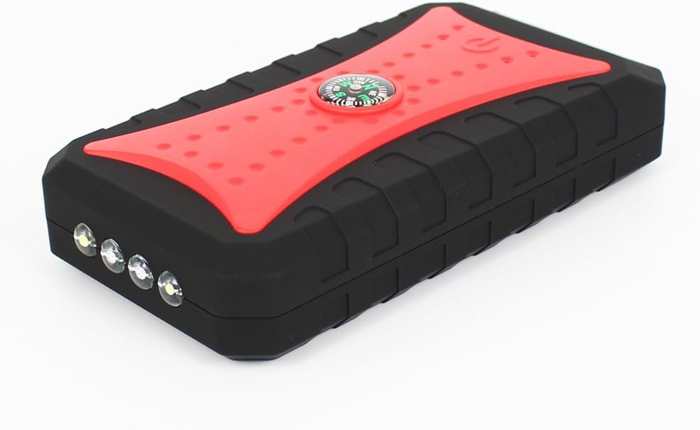 Zeusray 13800mah 4 USB Power Bank 5V 3.1A , 12V Peak 500A Jump Starter for automobile