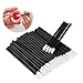 NUOLUX 150pcs Makeup Lip Brush Lipstick Glossy Wands Applicator Tool Disposable(Black)