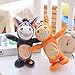 Wenasi 1 Pcs Talking and Walking Donkey Plush Toy Repeats What You Say Electronic Animal Toy for Kids (Grey)