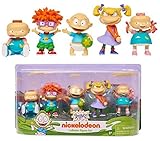 Just Play New! Rugrats - Nick 90's 3 inch Collector 5 Figure Set (Phil, Chuckie,Tommy, Angelica, Lil) - This Collector Figure Set Features The Whole Gang from Nickelodeon's Hit Show, Rugrats!
