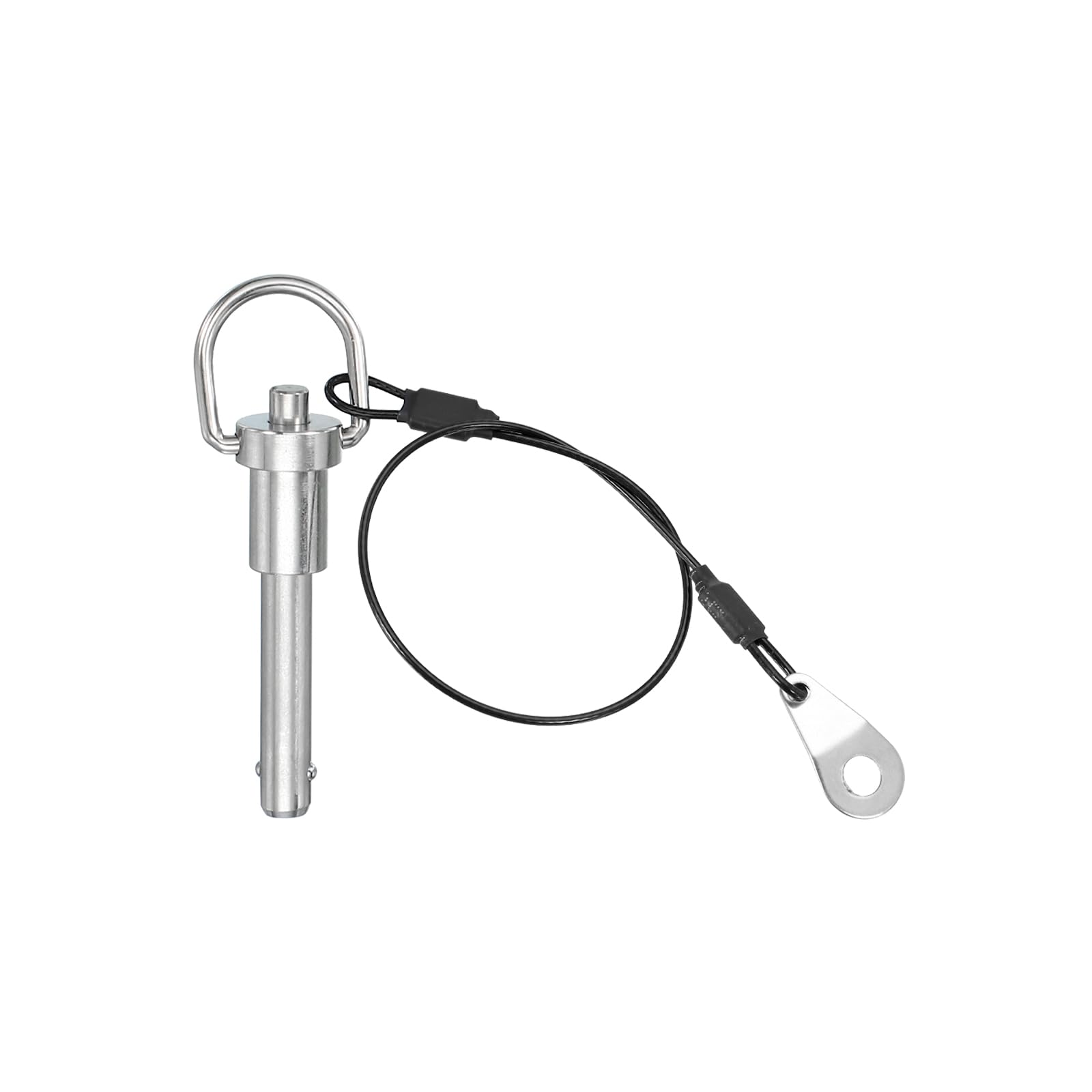 PATIKIL Quick Release Pin 8 x 30mm(5/16" x 1.18"), 304 Stainless Steel Ball Lock Safety Locating Pins with Button 25cm Prevents Loss Rope