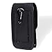 Kingsource iPhone 8 iPhone 7 6 6S 4.7 inches holster--Heavy Duty Rugged Nylon Canvas Protective Carrying Cell Phone Case Pouch (with Metal hook) Will only fit with a skin silicone case on
