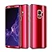 Galaxy S9 Case Galaxy S9 Plus Case 3 in 1 Full Body Plating Mirror Ultra Thin Skin Protective Cover for Samsung Galaxy S9/S9 Plus (Galaxy S9 Plus, red)