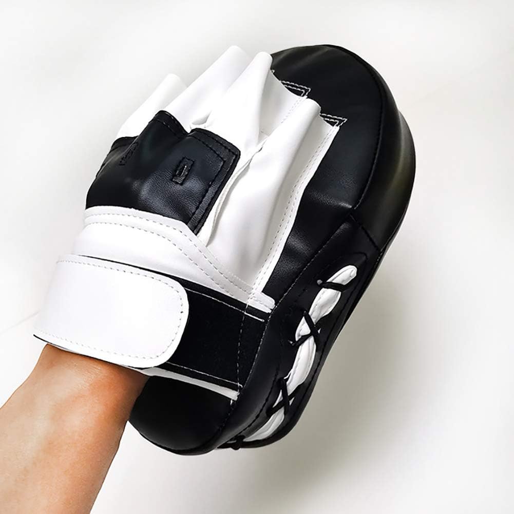 Valleycomfy Boxing Curved Focus Punching Mitts- Leatherette Training Hand Pads, Ideal for Karate, Muay Thai Kick, Sparring, Dojo, Martial Arts : Sports & Outdoors