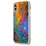 iPhone X Case TPU Silicone Cute Anti-Scratch Slim Ultra Protective Clear Bumper Soft Amusing Design (2, iPhone X)