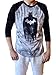 Hybrid Batman Silhouette Adult Sized Black T-shirt (X-Large)