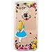 JAHOLAN iPhone 7 Case, iPhone 8 Case Amusing Whimsical Design Clear Bumper TPU Soft Case Rubber Silicone Cover for iPhone 7 iPhone 8 - Wonderland