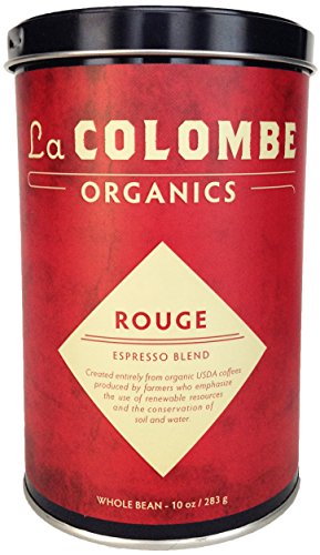 La Colombe Organic Whole Bean Coffee - Rouge Espresso Blend, 10oz Can