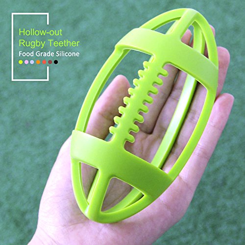 Baby Sensory Teething Toy Ball, BPA Free Football Sensory Toys for Toddler Infant Boys Girls Teething Relief