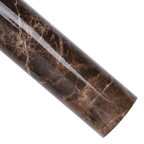 Wallstickery Marble Paper for Counter Top Brown Yellow Gray Granite Stone Look Gloss Self Adhesive Peel Stick Sticky Wall Stickers Removable Contact on Furniture Kitchen Cabinets - Thumbnail 3