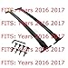 Ford GB5Z-7855100-AB Black Roof Rack Cross Bar, 2 Piece