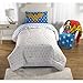 Super Soft, Convenient and Machine Washable Wonder Woman 'I'm Wonder Woman' Reversible Girls Twin/Full Comforter, Blue, Red, Yellow and White