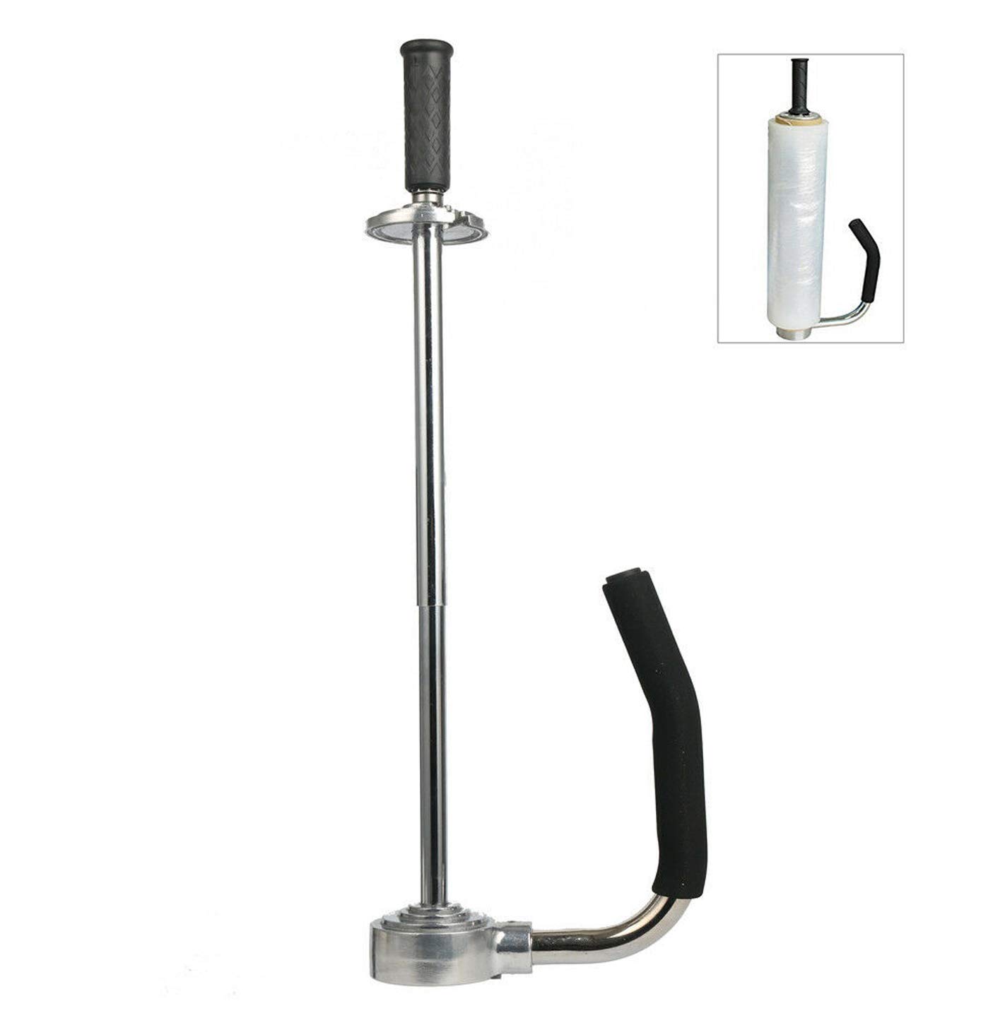 Seababyhouse Pallet Stretch Film Packing Machine Shrink Wrap Dispenser Holder, Adjustable Height from 12-20 inch