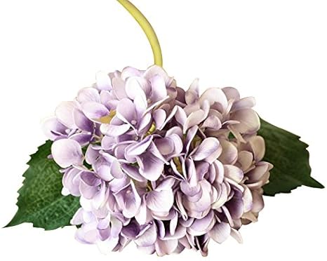 Amazon Yougheny アジサイ 紫陽花造花 5本セット 手作りブーケ 結婚式 イベント パーティー 撮影などに 気分転換 全長約47cm インテリア 飾り花 紫 造花 オンライン通販