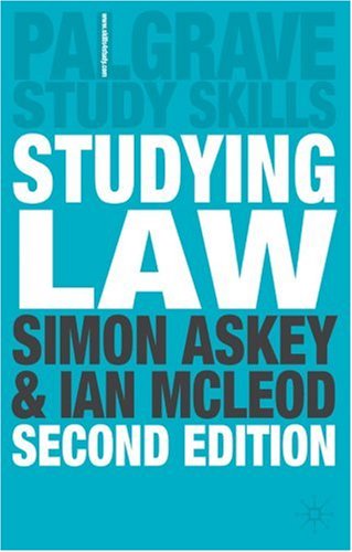 Studying Law (Palgrave Study Skills)