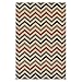 Superior Chevron Collection 5' x 8' Area Rug, Indoor/Outdoor Rug with Jute Backing, Durable and Beautiful Woven Structure, Contemporary Multi-colored Zig-Zag Pattern
