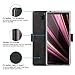 Redluckstar Sony Xperia 10 Plus Case, Flip Folio Cover Leather Wallet [Magnetic Closure] [Card Slots Cash Holder] [Stand Kickstand] [TPU Bumper] Shockproof Case for Xperia 10 Plus (6.5 Inch) Black