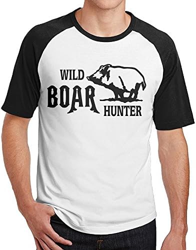 CACA Hog Hunting Trucker Hat Men's Fashion Simple Summer Short-sleeved T-shirt