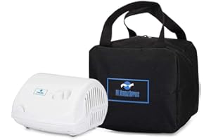 EYL MEDICAL SUPPLIES Nebulizer Compresor -Adults and Kids - Compact Design - Carry Bag - Travel Carry Bag (Two Mask & Mouth Piece)