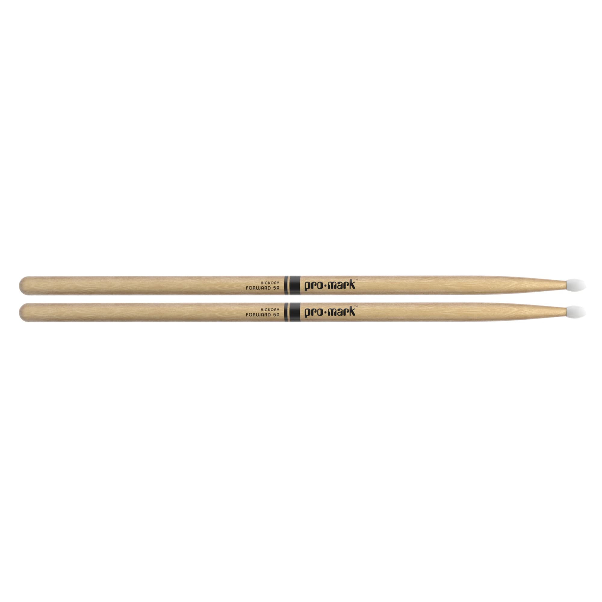 ProMark Classic Forward 5A Hickory Drumsticks, Oval Nylon Tip, 1 Pair