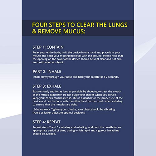 Breathing Lung Expander & Mucus Removal Device, HandHeld Breathing