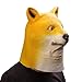 Ylovetoys Novelty Dog Head Costume Mask Shiba Latex Animal Mask