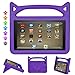 Fire Tablet 7 Case-Dinines Shockproof Light Weight Kids Friendly Protective Case for Amazon Kindle Fire 7 Tablet (Compatible with 9th Generation 2019/5th Generation 2015 / 7th Generation 2017)(Purple)