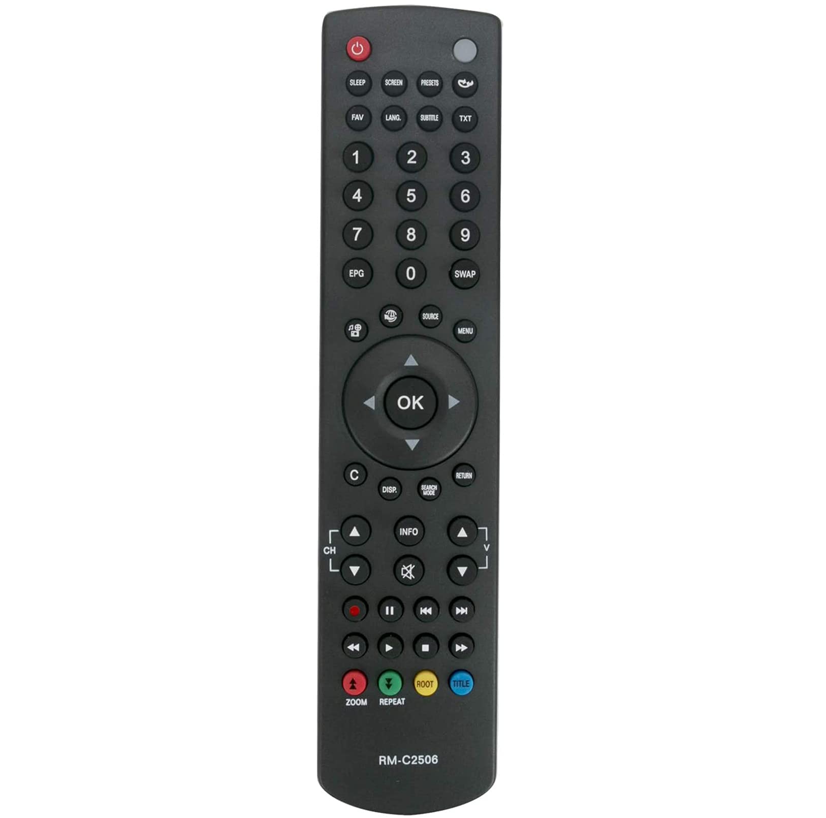 ALLIMITY RM-C2506 Remote Control Replaced for JVC TV LT19DD30J LT-19DD3J LT19DD3J LT22DD3J LT-19DD30J LT-22DD3J