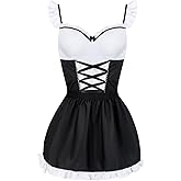ADSEXY Sexy Lingerie for Women Backless Babydoll Lingerie Dress Nightgown Chemise One Piece Fits S-L Size