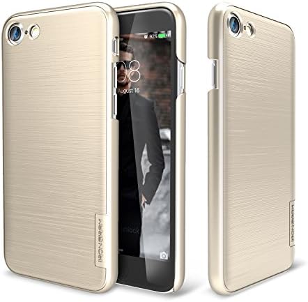 iPhone 7 Case, IRONGRAM [Premium Series] Ultra Slim Fit thin Armor All-around shock resistant Bumper case for Apple iPhone 7 (Gold)