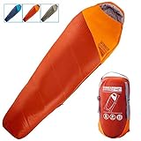WINNER OUTFITTERS Mummy Sleeping Bag with Compression Sack, It's Portable and Lightweight for 3-4 Season Camping, Hiking, Traveling, Backpacking and Outdoor