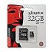 Kingston Digital 32 GB microSDHC Class 10 UHS-1 Memory Card 30MB/s with Adapter (SDC10/32GB)