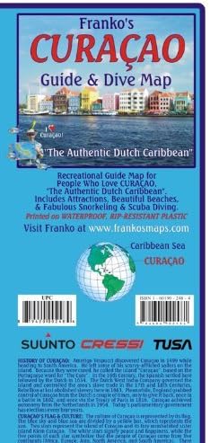 Curacao 1:55,555 Guide & Dive Recreation Map, waterproof FRANKO Map – January 1, 2010