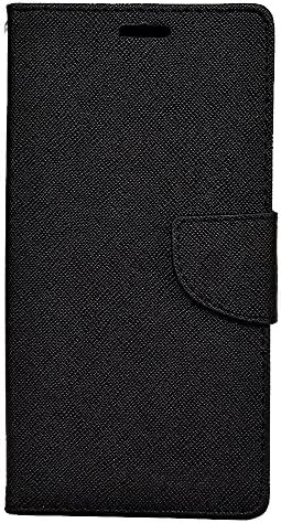 Avzax Luxury Diary Wallet Style Flip Cover Case with Magnetic Lock for Lenovo Vibe Shot Z90-7 (Black)