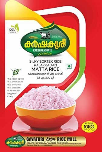 Gayatri Rice Karshakashree Silky Sortex Rice Palakkadan Matta Rice 10 ...