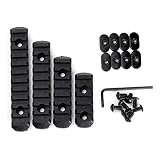 Loglife 4pcsrail-BK1 Polymer Rail Section Kit for MOE Handguard L5 L4 L3 L2 Sizes (Black)