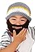 Boys Ski Wacky Beard Knit Winter Hat Beanie Grey