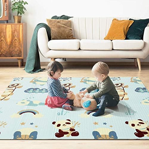 Yissvic Tapis De Jeu Pour Bebe 0 X 180 X 15 Cm Tapis Deveil De Sol Enfant Pliable Impermeable Antiderapage Materiau Xpe Non Toxique Doux Grand Epais Avec Double Face Disponibles