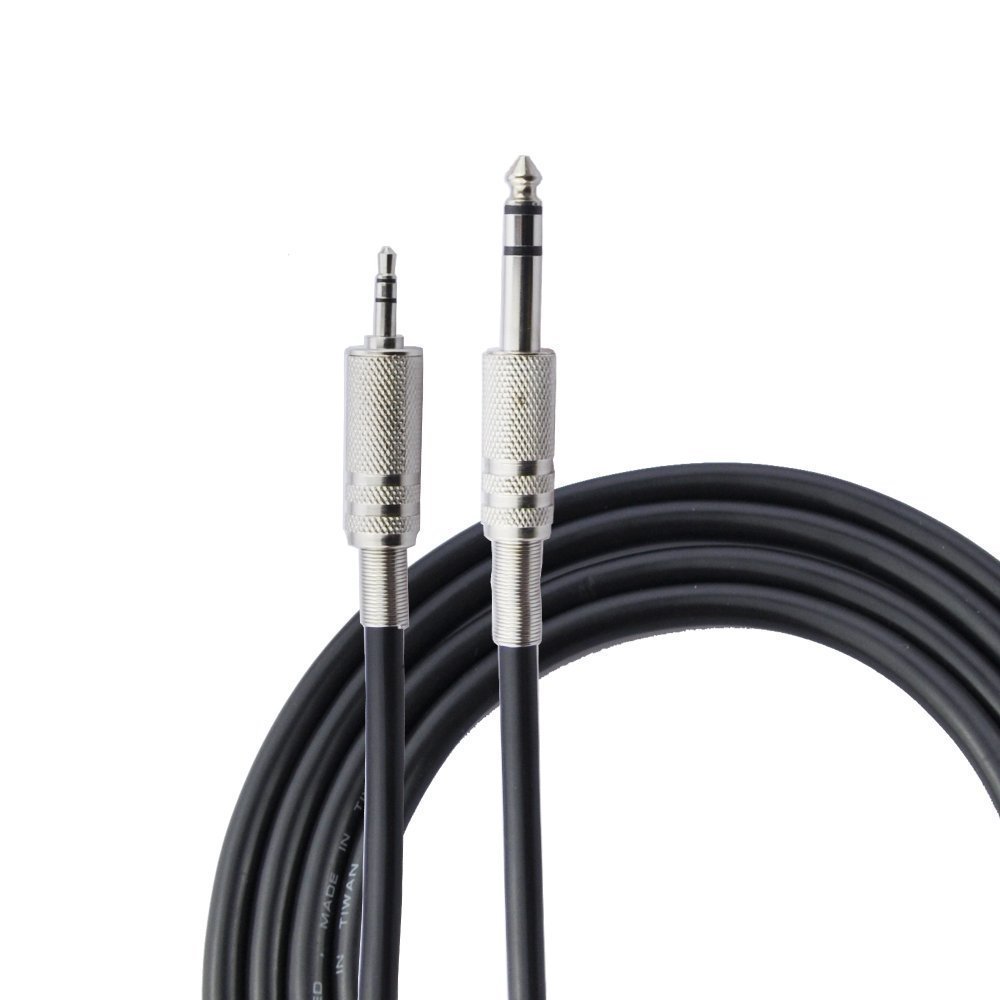 LiKuCo 3.5mm 1/8" Male to 6.35mm 1/4" Male TRS Stereo Audio Cable for iPod, Laptop,Home Theater Devices, and Amplifiers (32Feet)