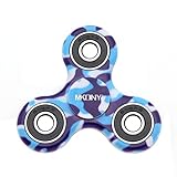 MKONY Fidget Spinner Hand Spinner, EDC Spinner Fidget Toys, tri-spinner fidget, and Ultra Speed - Premium Hybrid Ceramic Bearing (Blue Camo)
