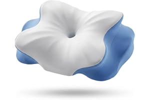 Ecohohoyyds Ergonomic Cervical Neck Pillow: Memory Foam Support Pillows for Side Back Stomach Sleepers with Breathable Coolin