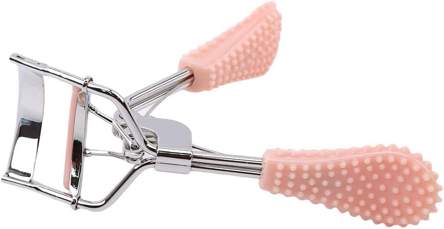 TraveT Eyelash Curler Professional Lash Curler Makeup Curling with No-Slip Handle Women Beauty Tool,Pink Yellow